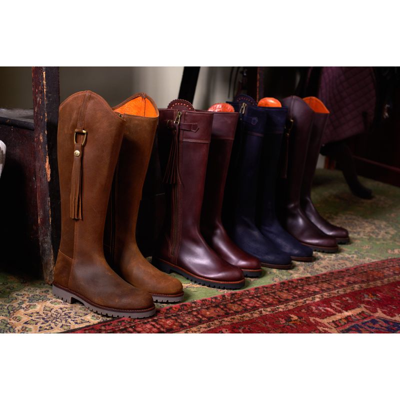 Penelope Chilvers Long Tassel Ladies Leather Boot - Conker