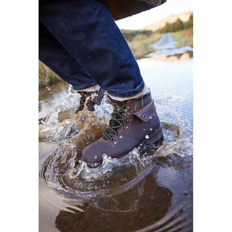 Barbour Burne Waterproof Ladies Boots - Brown