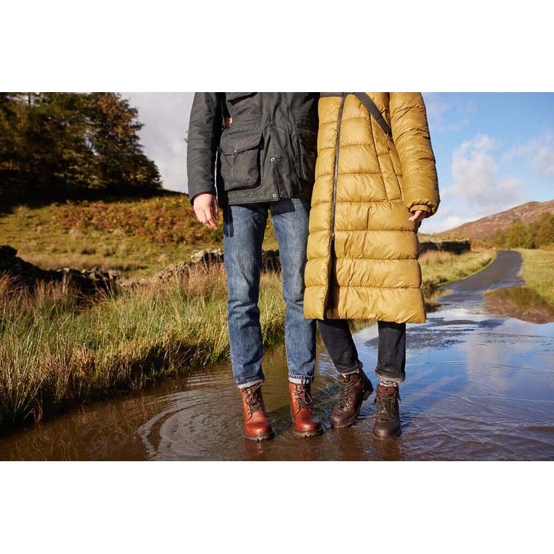 Barbour Burne Waterproof Ladies Boots - Brown