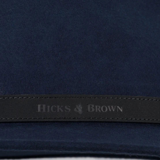 Hicks & Brown Suffolk Classic Feather Fedora Hat - Navy