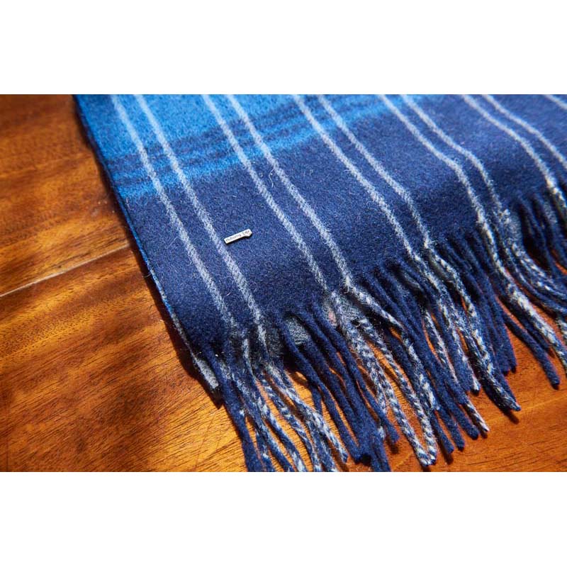 Dubarry Gleneagle Ladies Wool Scarf - Peacock Blue