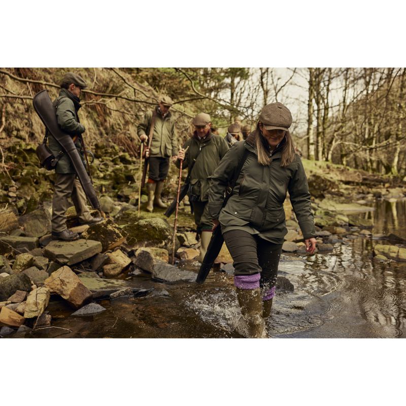 Schoffel Teal Ultralight Ladies Waterproof Country Field Coat - Forest
