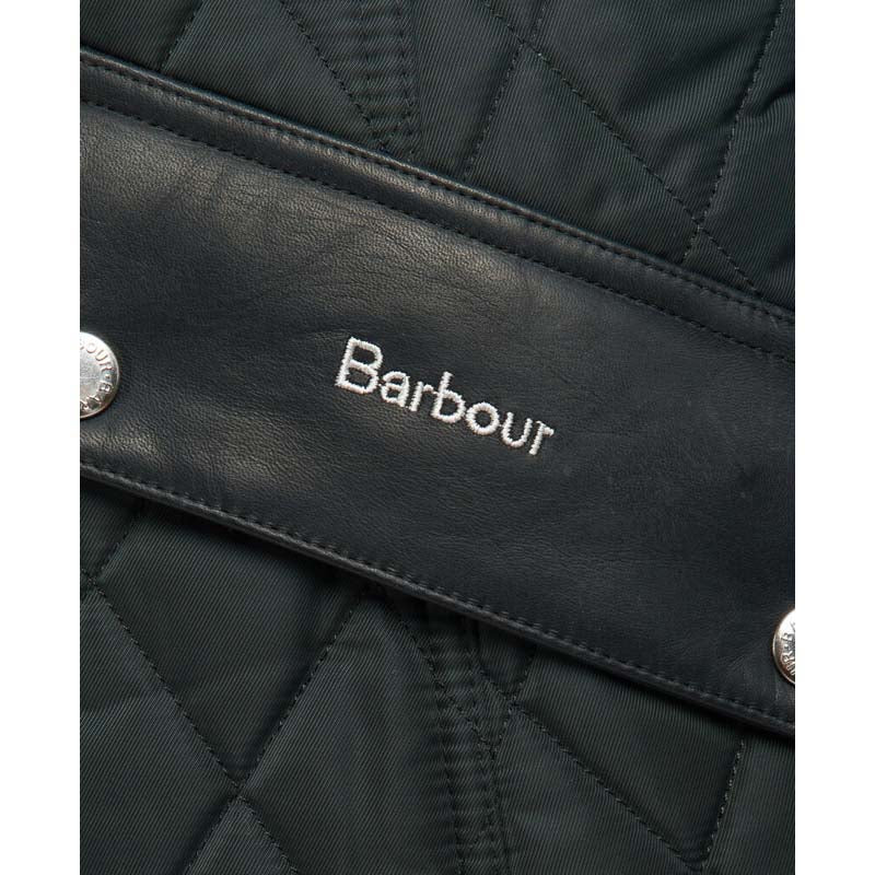 Barbour Premium Cavalry Ladies Quilted Jacket - Black/Ancient