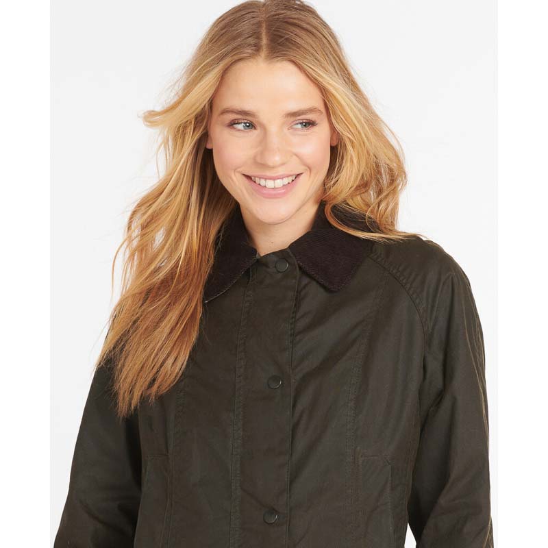 Barbour Classic Beadnell Ladies Wax Jacket - Olive