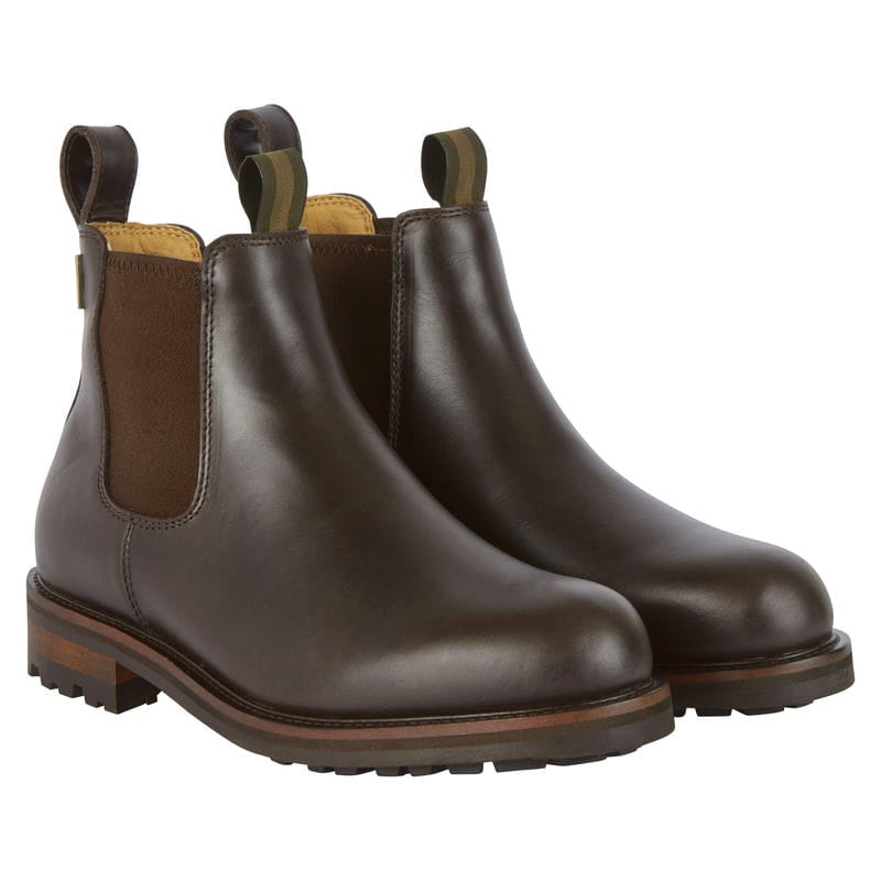 Le Chameau Chelsea Aventure Cuir Mens Waterproof Leather Boots - Marron Fonce