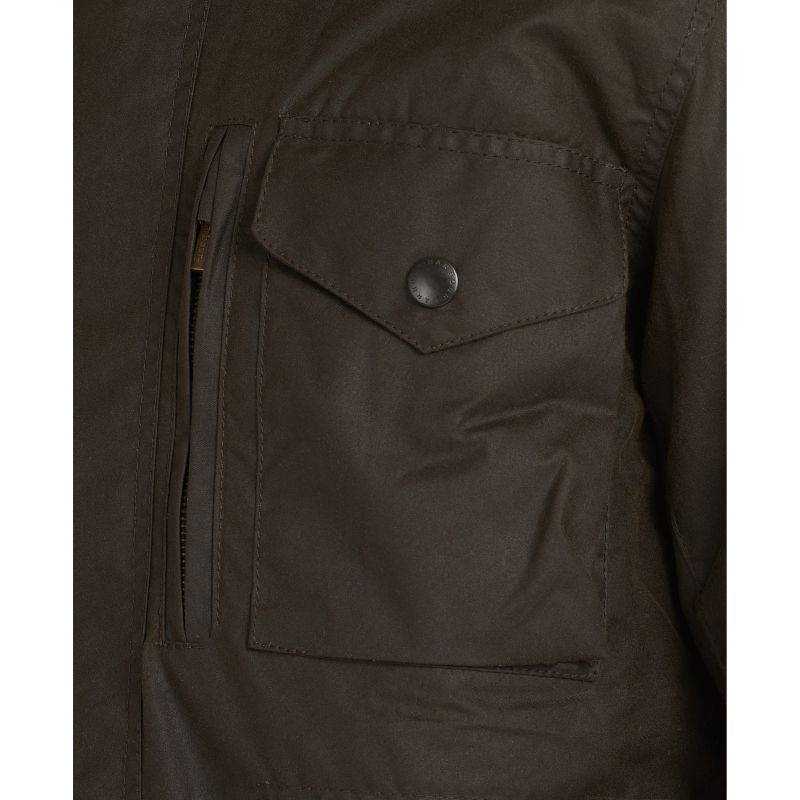 Barbour Sapper Mens Waxed Jacket - Olive
