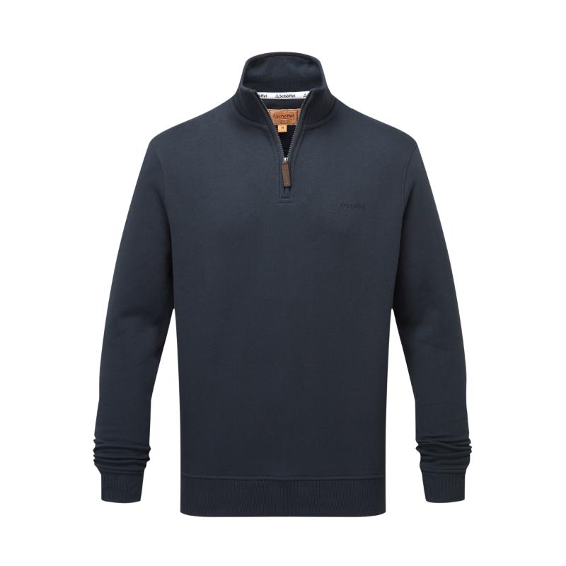 Schoffel St Merryn Mens 1/4 Zip Sweatshirt - True Navy