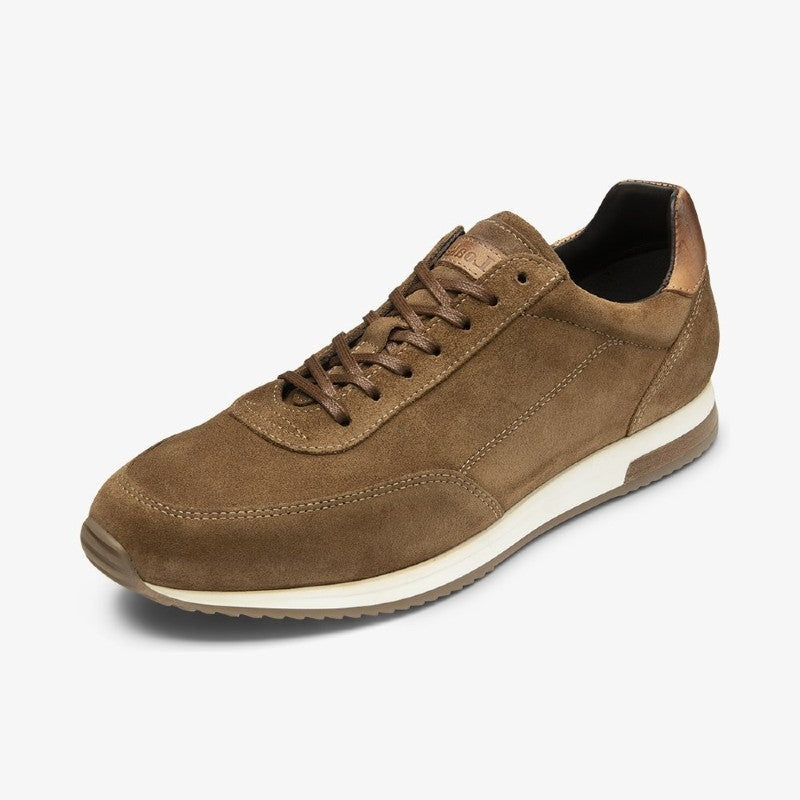 Loake Bannister Suede Mens Trainer - Tan Suede