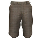 A pair of men's tweed plus fours with two front side and two buttoned back pockets. The trousers have hook and loop adjustable leg fasteners and are displayed against a plain background.