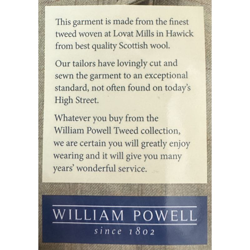 William Powell Mens Tweed Flat Cap - Moray Tweed