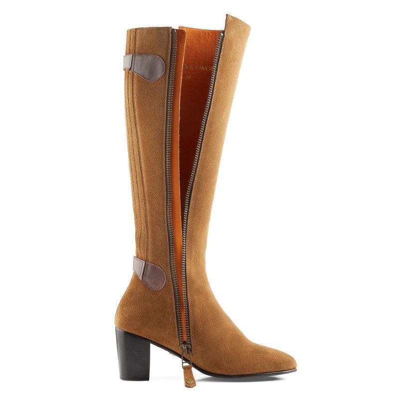 Fairfax & Favor Upton Heeled Ladies Boot - Tan