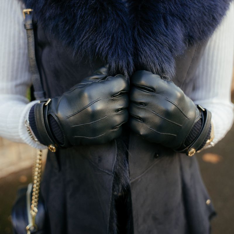 Salthouse England Elektra Ladies Leather Gloves - Black