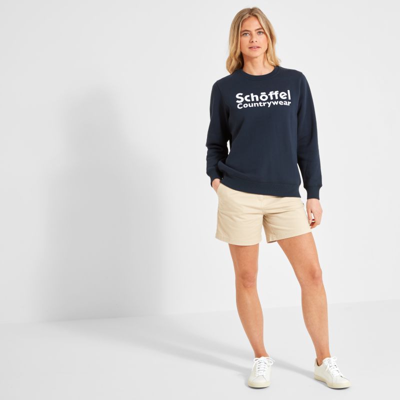 Schoffel St Helier Ladies Sweatshirt - Navy