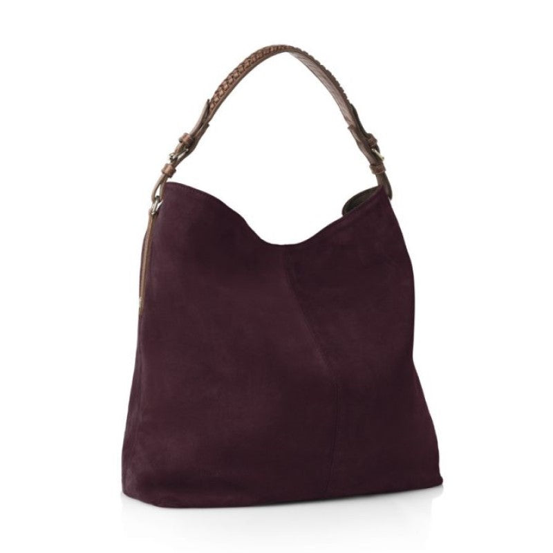 Fairfax & Favor Tetbury Ladies Shoulder Bag - Plum