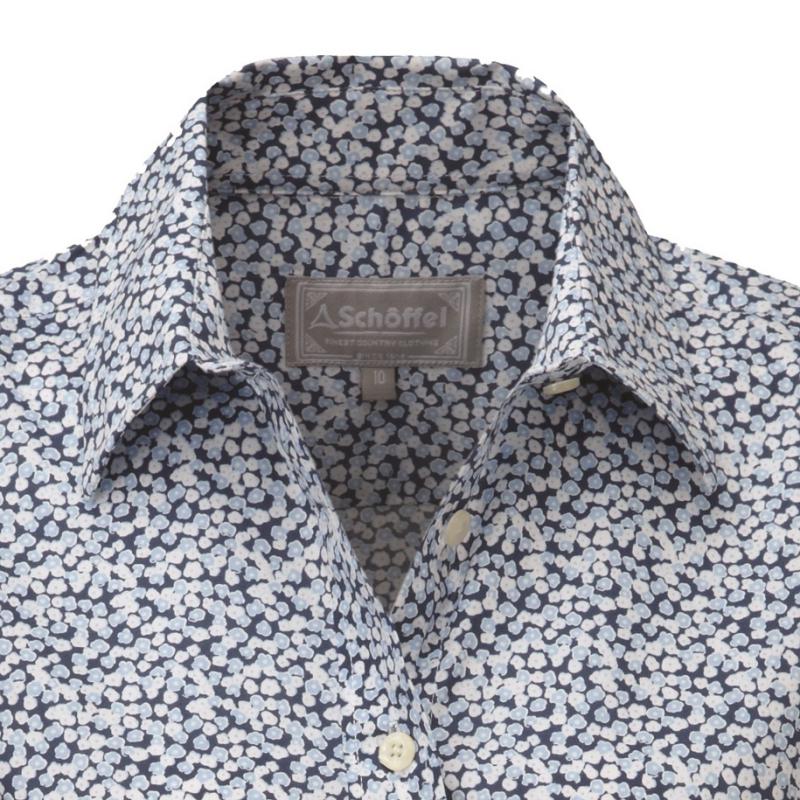 Schoffel Suffolk Cotton Shirt - Navy Floral