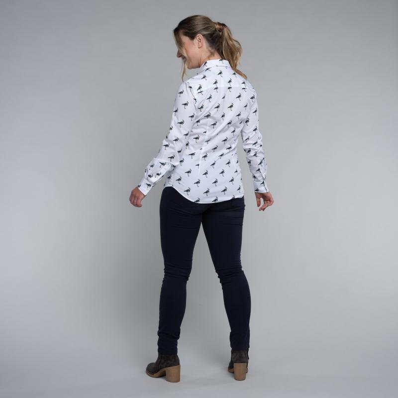 Schoffel Ladies Norfolk Shirt - Lapwing Print