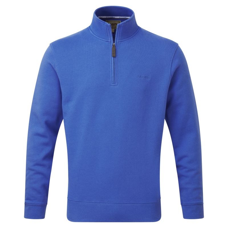 Schoffel St Merryn Mens 1/4 Zip Sweatshirt - Cornflower Blue