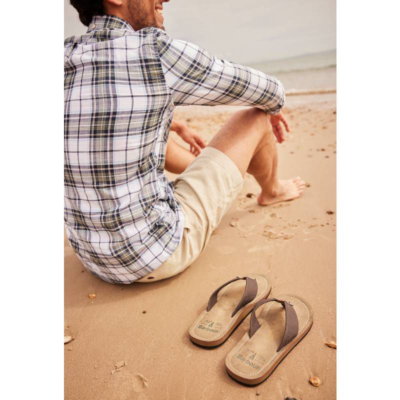 Barbour Toeman Mens Beach Sandal  - Dusty Olive