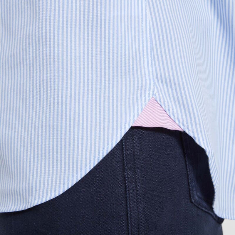 Schoffel Greenwich Classic Mens Shirt - Light Blue Stripe