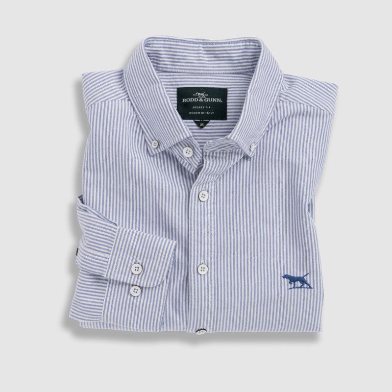 Rodd & Gunn Oxford Stripe Mens Shirt - Royal