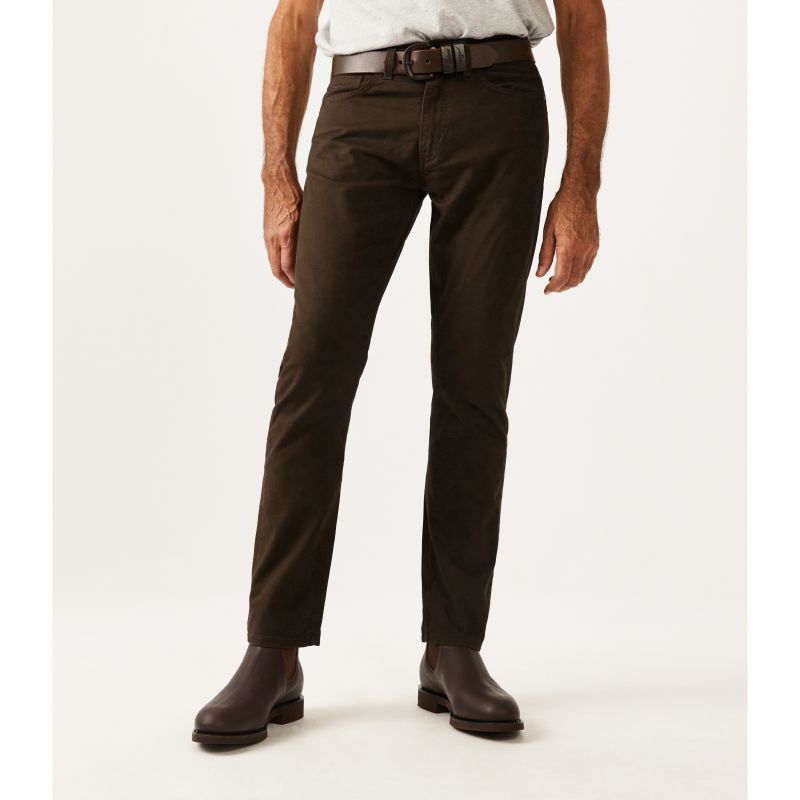 R.M.Williams Ramco Drill Mens Jeans - Chocolate