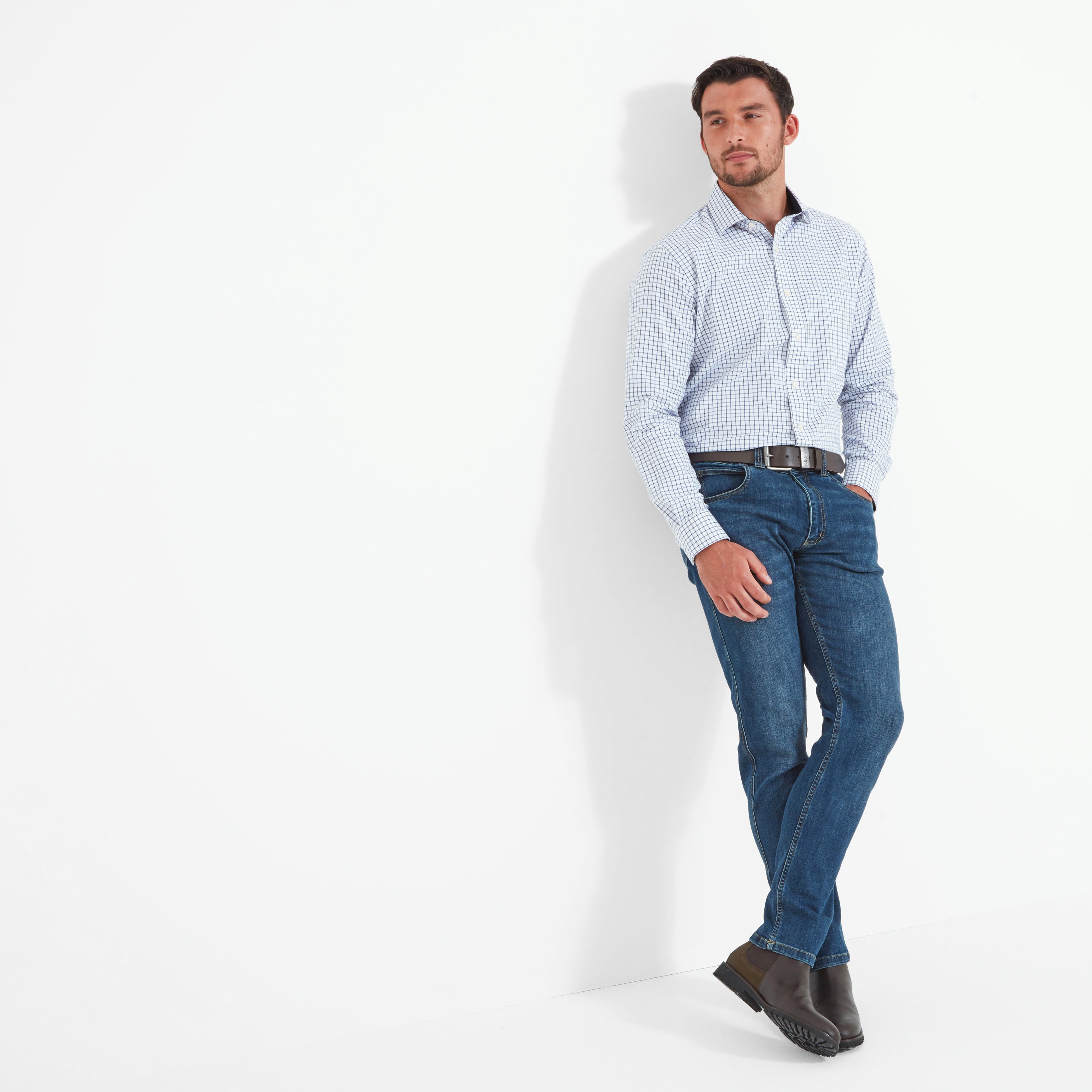 Schoffel James Regular Length (32") Mens Jeans - Indigo