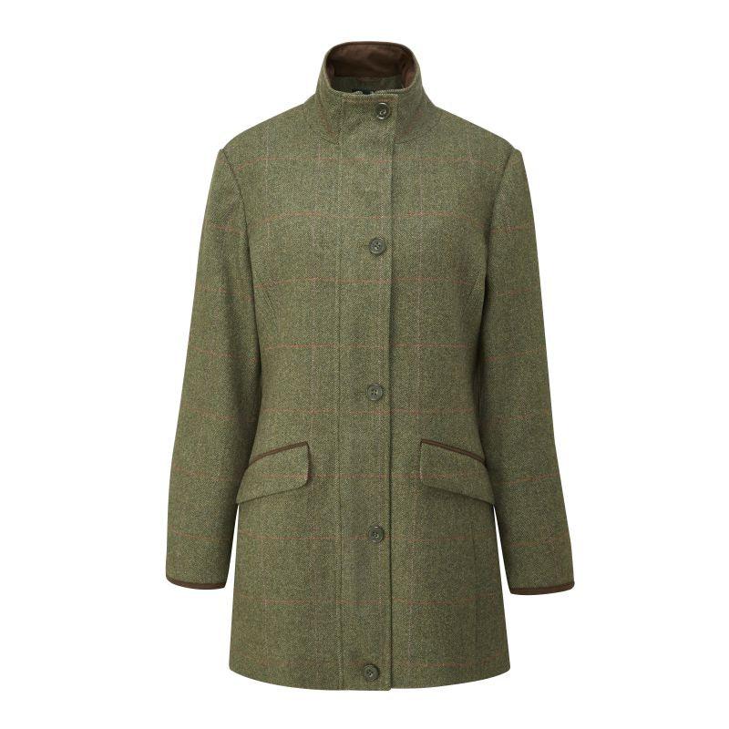 Alan Paine Combrook Ladies Tweed Field Coat - Heath - William Powell