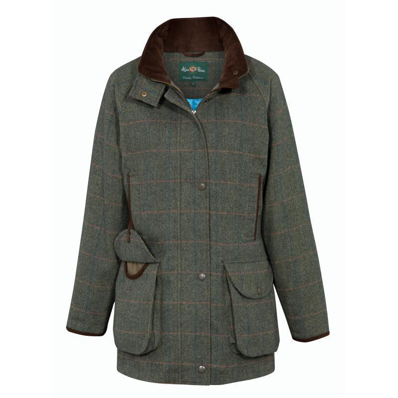 Alan Paine Combrook Ladies Tweed Shooting Coat - Spruce - William Powell