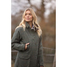 Alan Paine Combrook Ladies Tweed Shooting Coat - Spruce - William Powell