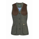 Alan Paine Combrook Ladies Tweed Shooting Waistcoat - Spruce - William Powell