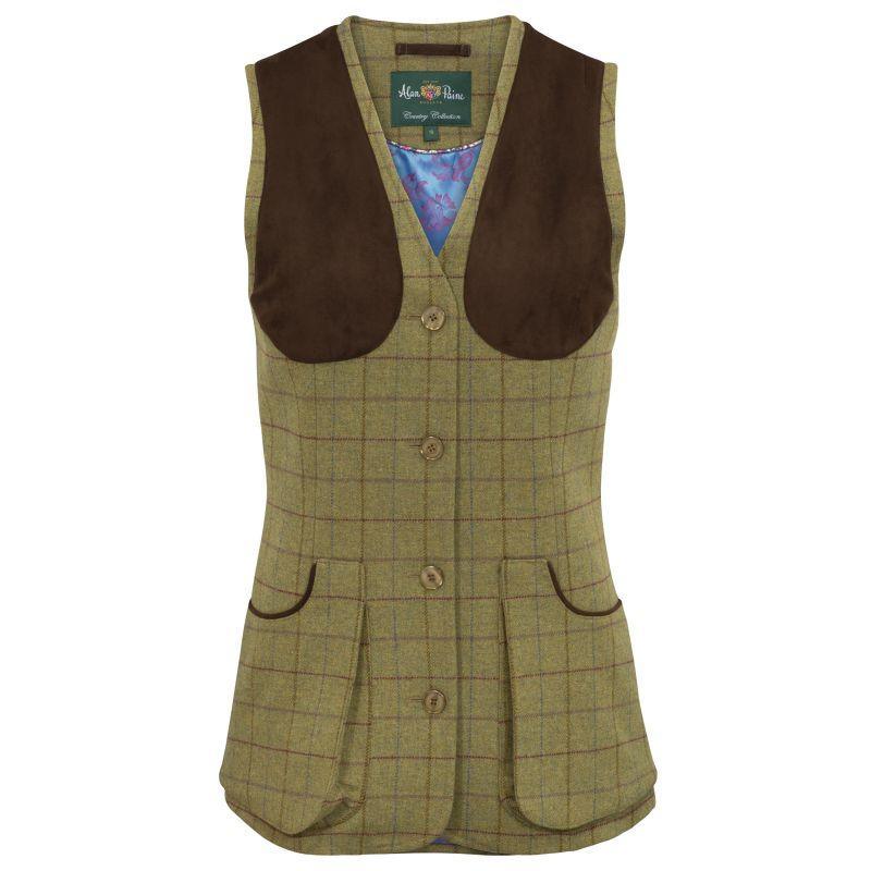 Alan Paine Combrook Tweed Ladies Shooting Waistcoat - Aspen - William Powell