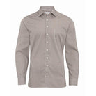 Alan Paine Dunsdale Mens Cotton Shirt - Burgundy Check - William Powell
