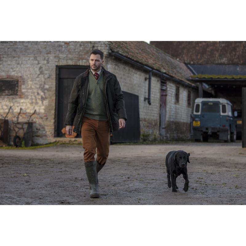 Alan Paine Fernley Mens Waterproof Field Coat - Woodland - William Powell