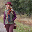 Alan Paine Rutland Ladies Tweed Gilet - Pine - William Powell
