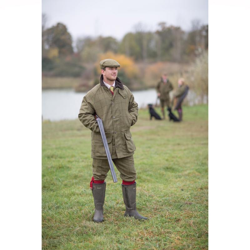 Alan Paine Rutland Tweed Shooting Coat - Dark Moss - William Powell