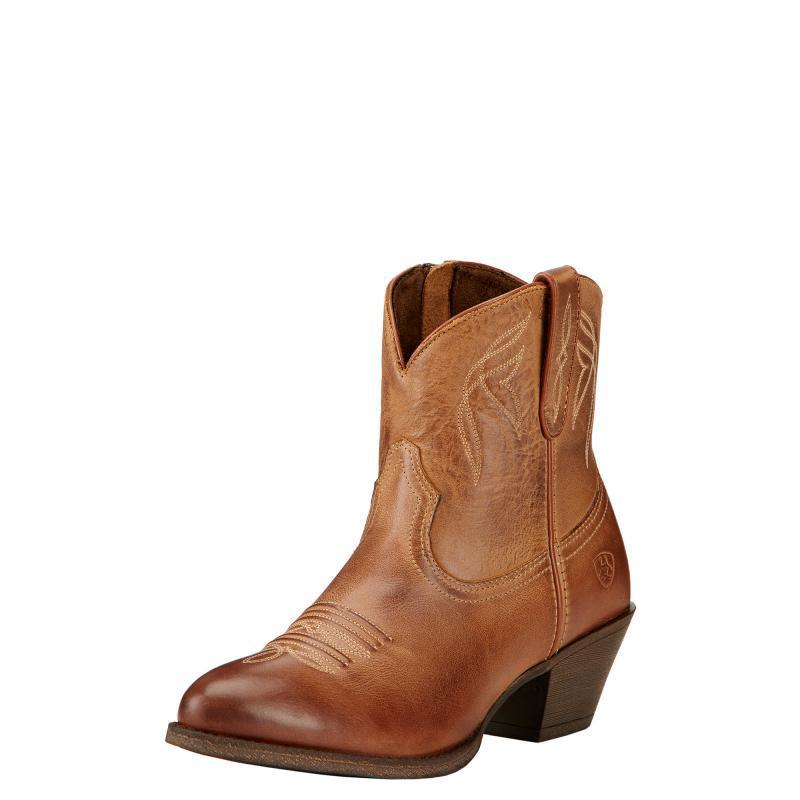 Ariat Darlin Ladies Western Ankle Boot - Burnt Sugar - William Powell