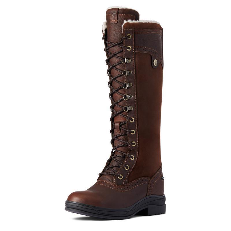 Ariat Wythburn Tall Waterproof Insulated Ladies Boot - Dark Brown - William Powell