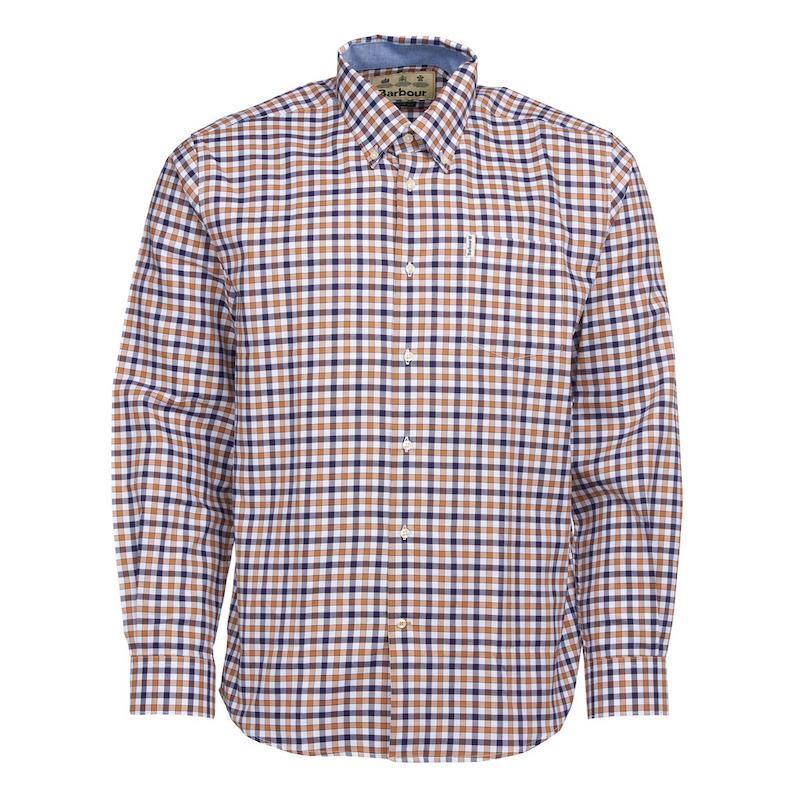 Barbour Abberton Regular Fit Mens Shirt - Sandstone - William Powell