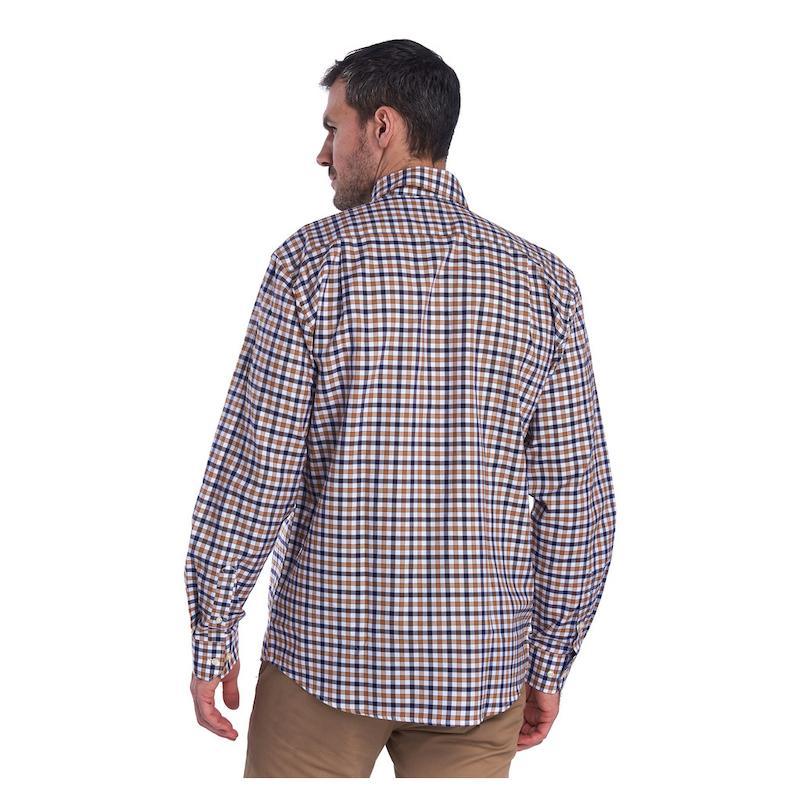 Barbour Abberton Regular Fit Mens Shirt - Sandstone - William Powell