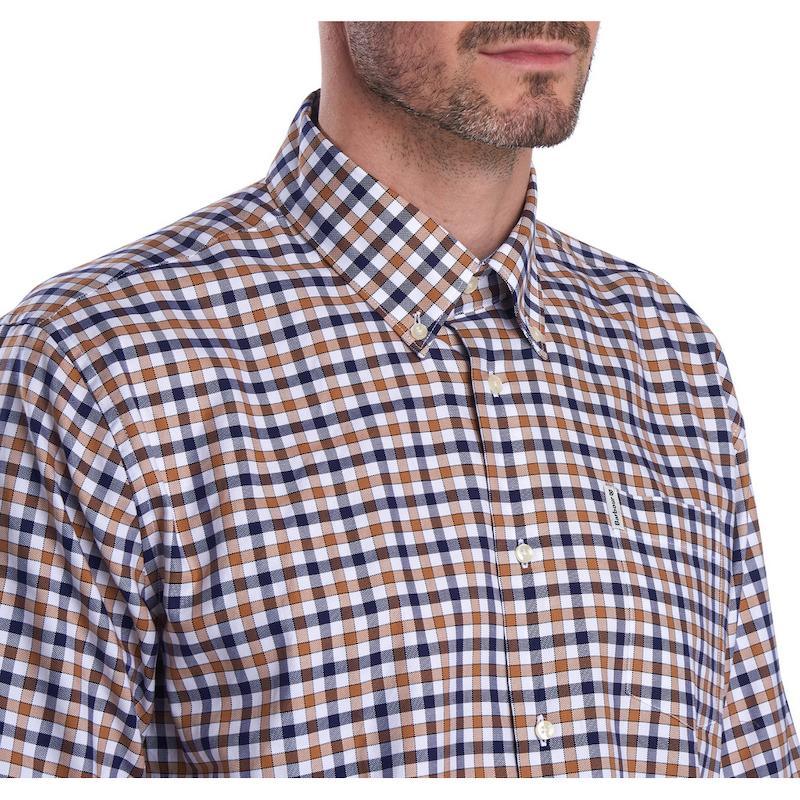 Barbour Abberton Regular Fit Mens Shirt - Sandstone - William Powell