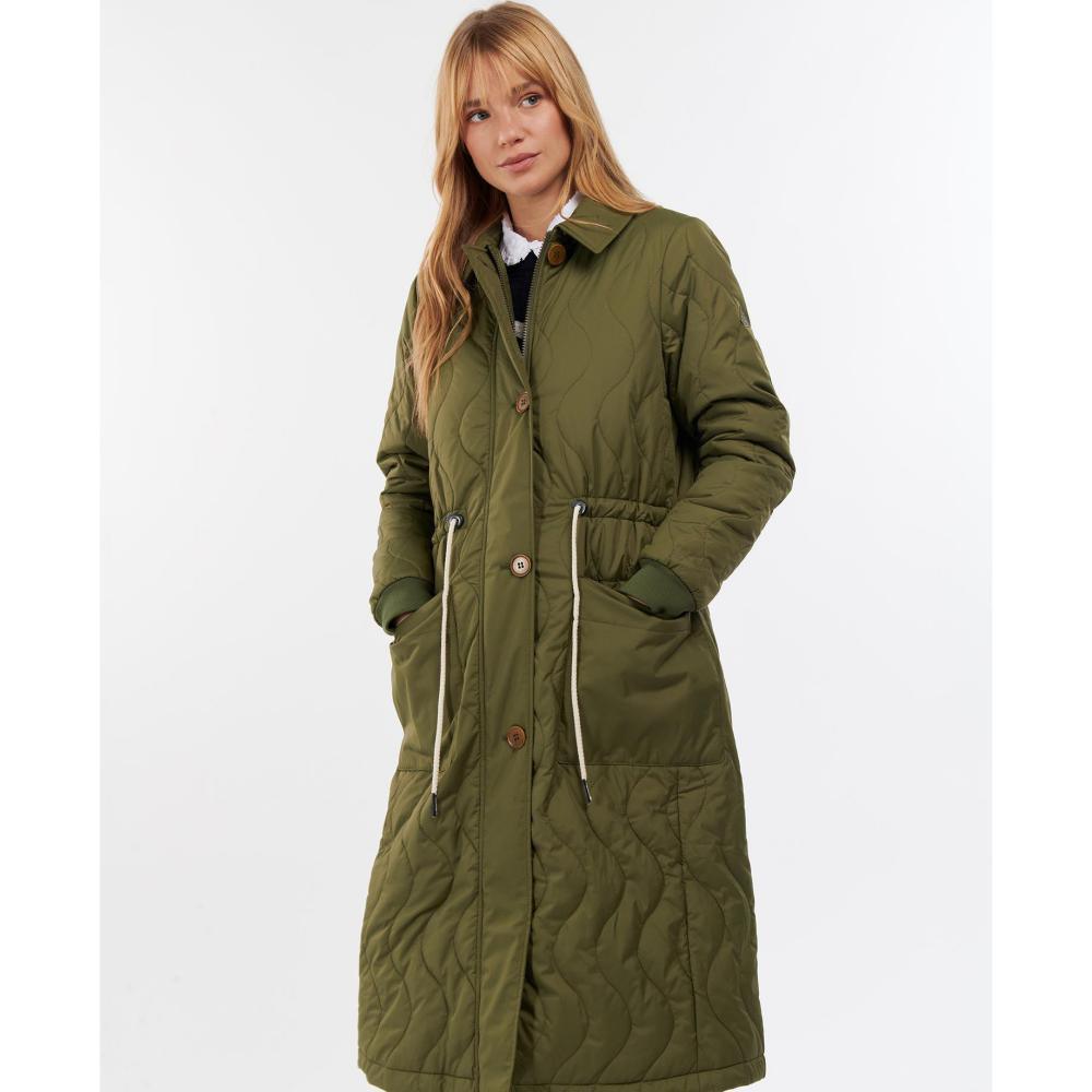Barbour Astley Ladies Quilted Coat - Dark Moss - William Powell