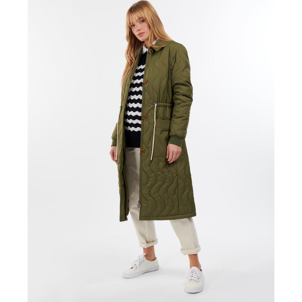 Barbour Astley Ladies Quilted Coat - Dark Moss - William Powell
