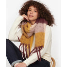 Barbour Bilton Ladies Boucle Scarf - Elderberry/Honey - William Powell