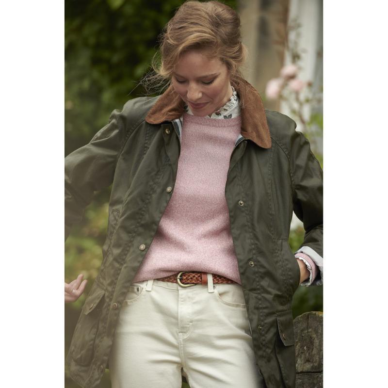 Barbour Bowland Ladies Knit - Dusty Rose - William Powell