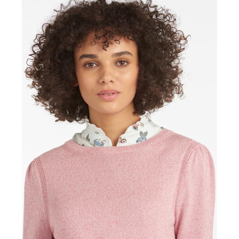 Barbour Bowland Ladies Knit - Dusty Rose - William Powell