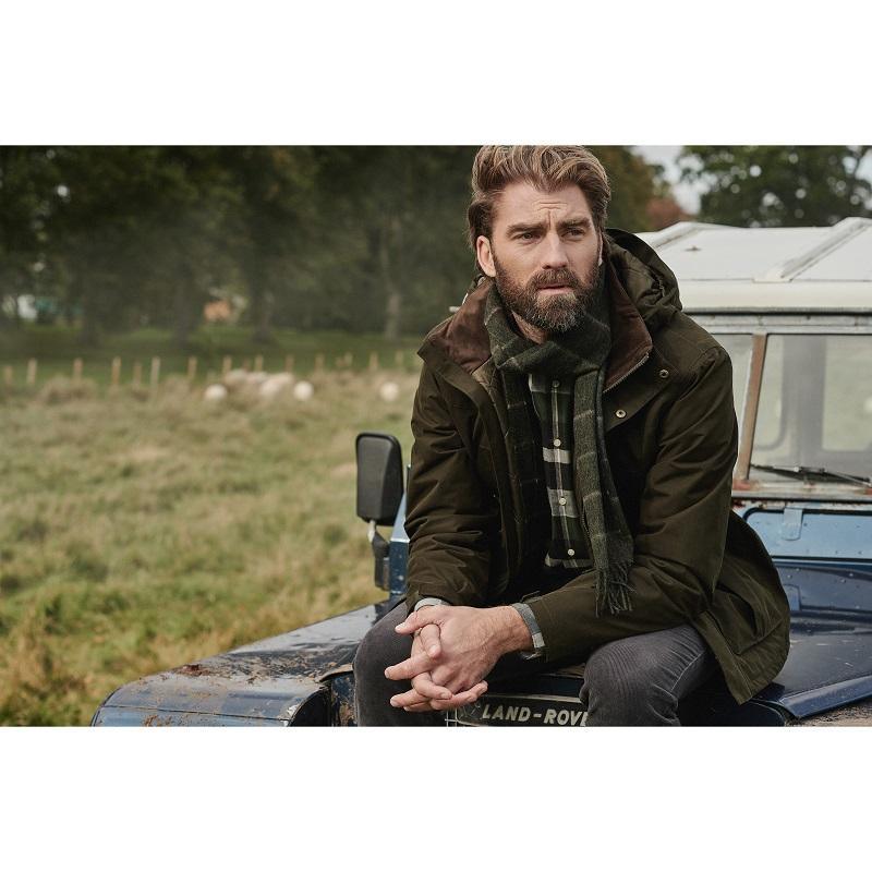 Barbour Brockstone Mens Waterproof Jacket - Dark Olive - William Powell