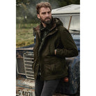 Barbour Brockstone Mens Waterproof Jacket - Dark Olive - William Powell