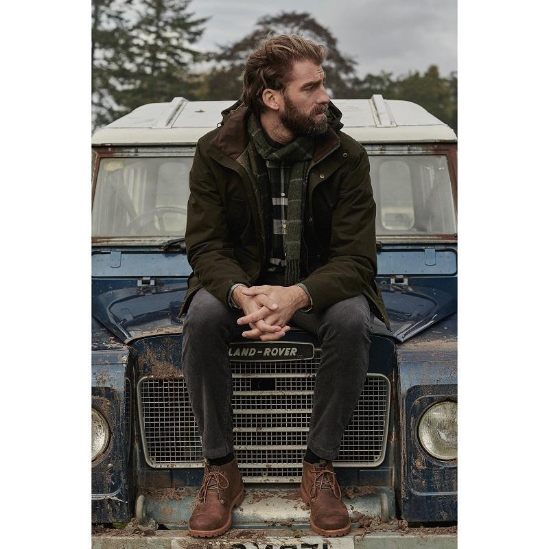 Barbour Brockstone Mens Waterproof Jacket - Dark Olive - William Powell