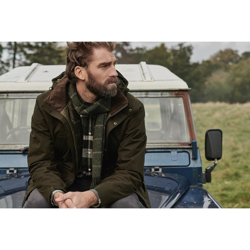 Barbour Brockstone Mens Waterproof Jacket - Dark Olive - William Powell