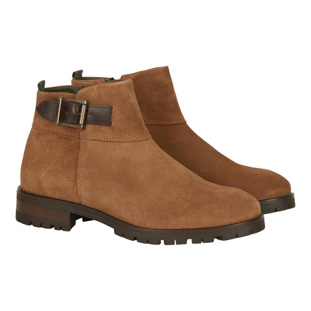 Barbour Bryony Ladies Ankle Boot - Cognac Suede - William Powell